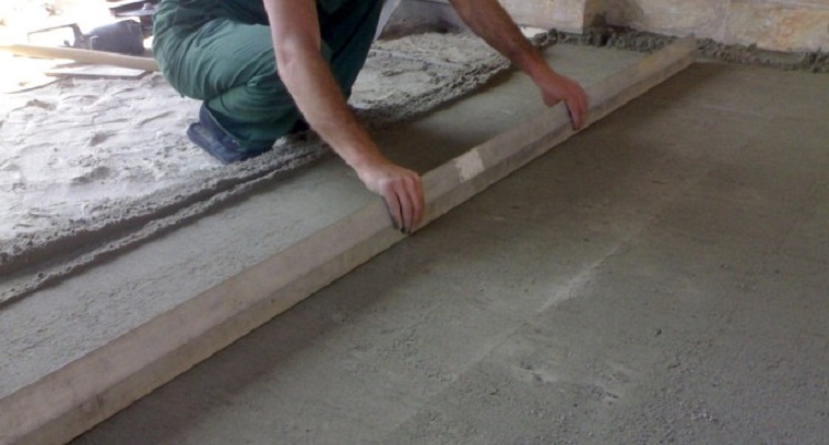 Подготовка бетонного основания к укладке тротуарной плитки