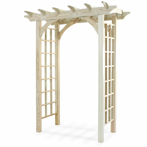 деревянная арка-пергола для сада